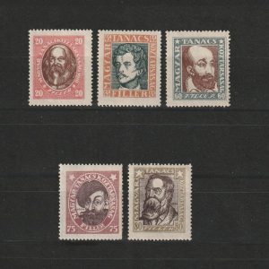 Magyar Tanácsköztársasági Arcképek / Portrete ale Republicii Ungare a Sfaturilor LP296-300 Ungaria 1919 - Serie completă nestampilată