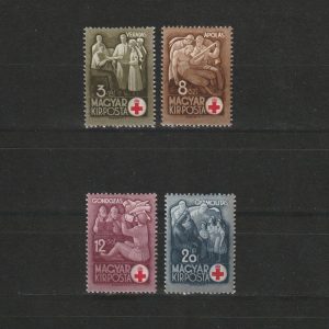 Vöröskereszt / Crucea Roșie LP724-727 Ungaria 1942 - Serie completă nestampilată
