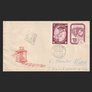 Bélyegnap XXXII / Ziua Timbrului 32 Ungaria 1959 - Plic circulat către Wien