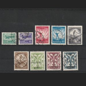 Repülő II (Aviație II) - LP535-543 - Ungaria 1933 - Serie Ștampilată